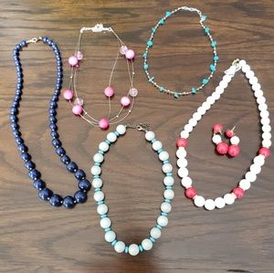 5 necklaces
